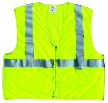 VEST SAFETY CLASS II XL W/ ZIPPER & 1 POCKET - Vest
